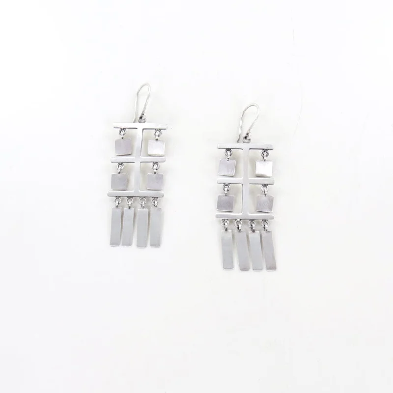 SQUARE DANGLE DROPS EARRINGS