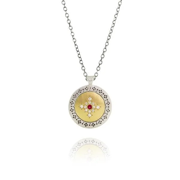 ROUND SEEDS OF HARMONY PENDANT RUBY