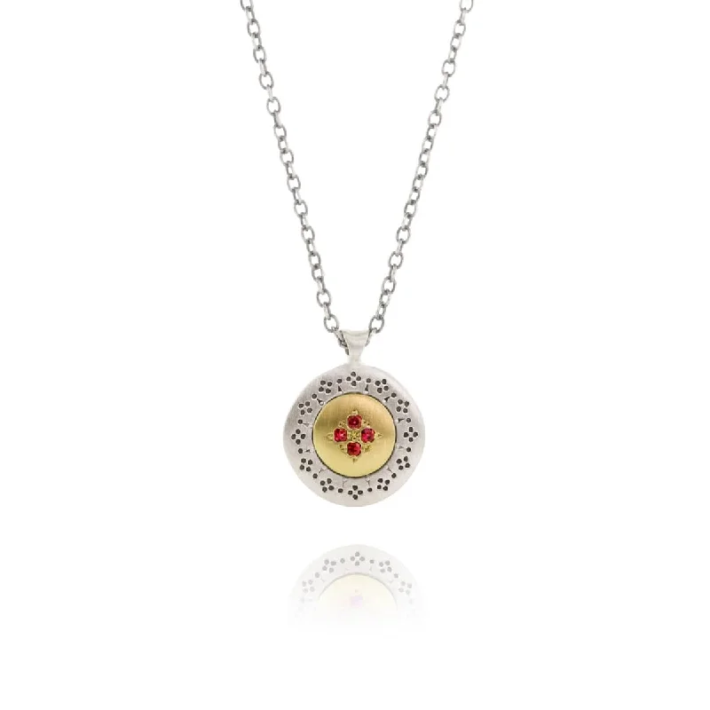 Four Star Harmony Pendant with Ruby