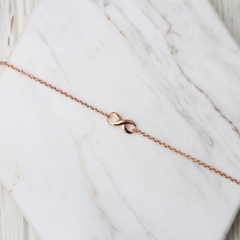 Small Infinity Bracelet - Rose Gold Vermeil