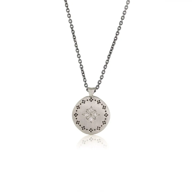 Nostalgia Four Star Pendant with Diamonds