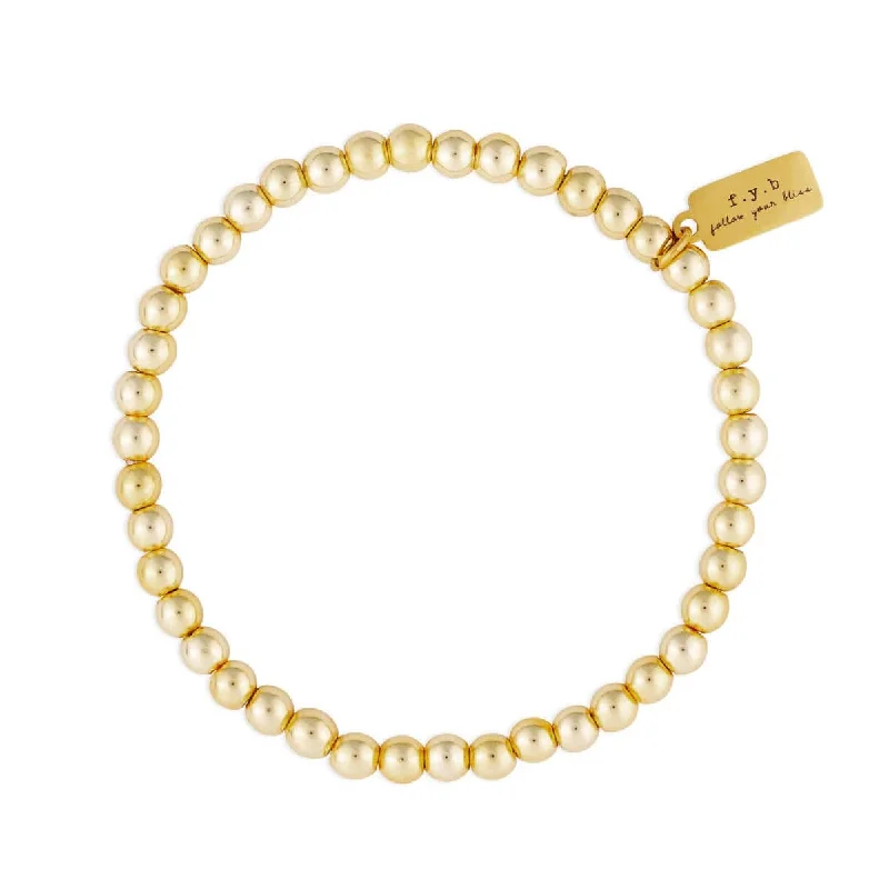 Gold Plated Hematite Staple Bracelet